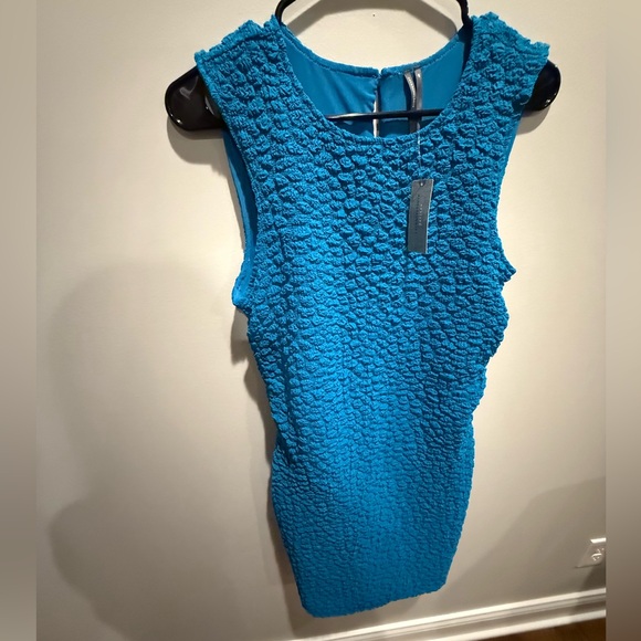Anthropologie Dresses & Skirts - NWT Anthropologie Textured Blue Sleeveless Dress Size Medium (retail $148)